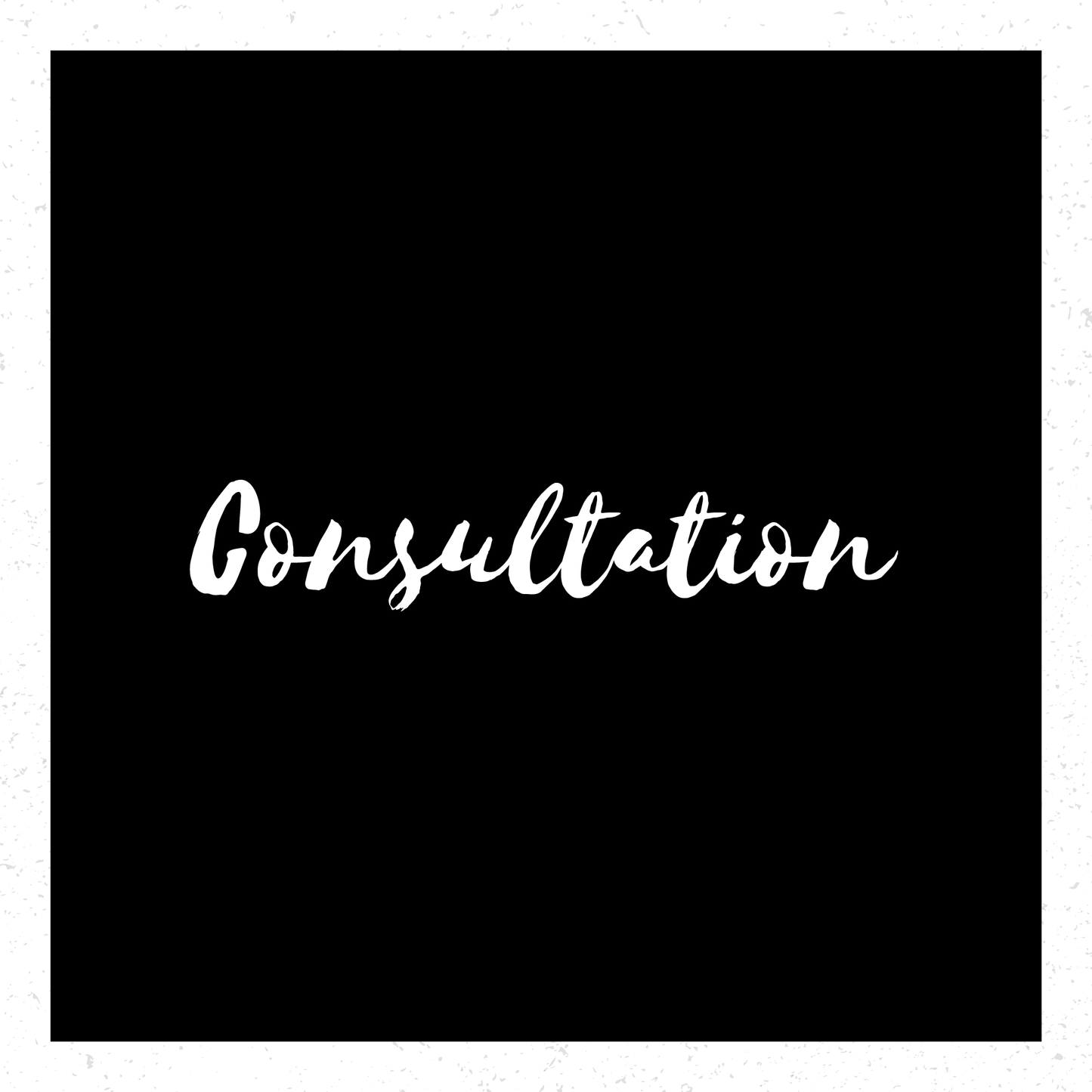 Consultation - In Person