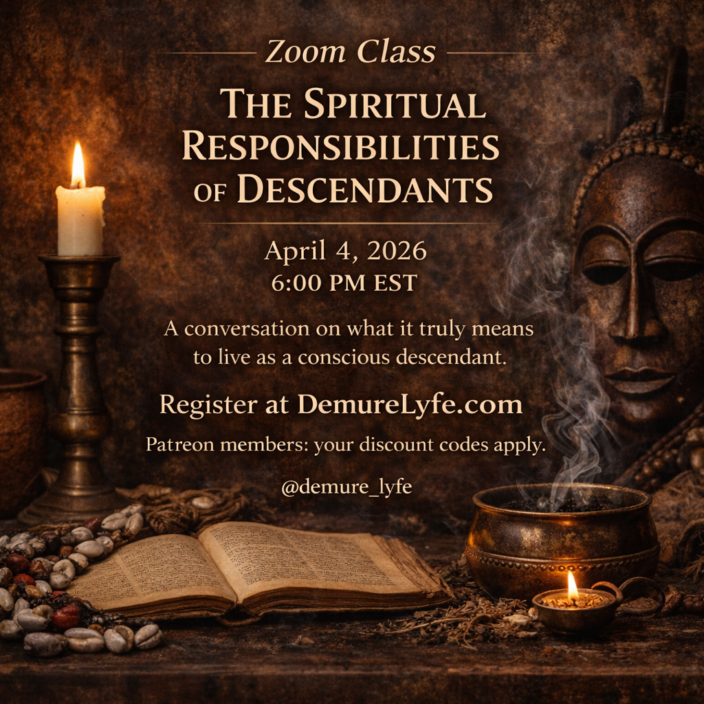 The Spiritual Responsibilities of Descendants- Zoom Class